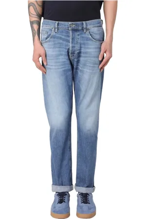Dondup Homme, Jeans, Bleu, Taille: W38 Jean stretch en denim régulier