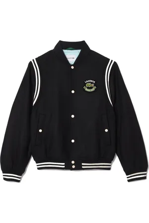 Lacoste Homme, Vestes, Noir, Taille: L Veste Varsity Premium en Laine