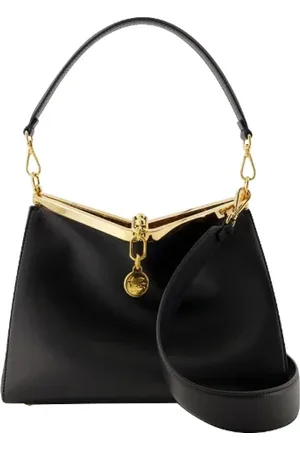 Etro Femme, Sacs, Noir, Taille: ONE Size Sac bandoulière Pelle Unita