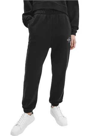 Calvin Klein Femme, Pantalons, Noir, Taille: 38 FR Pantalon de survêtement Sportif