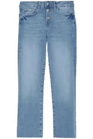 Liu Jo Femme, Jeans, Bleu, Taille: W28 Jean Évasé Court Taille Haute Princesse