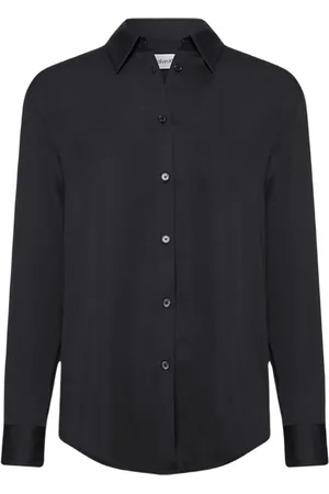 Calvin Klein Femme, Blouses et Chemises, Noir, Taille: 38 FR Chemise Relax