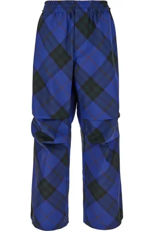 Burberry Homme, Pantalons, Bleu, Taille: L Pantalon Élégant