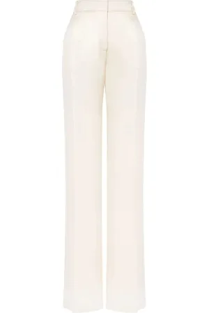 Alberta Ferretti Femme, Pantalons, Blanc, Taille: 38 FR Pantalon Ivoire