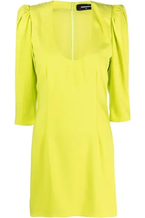 Dsquared2 Femme, Robes, Jaune, Taille: 38 FR Robe Courte