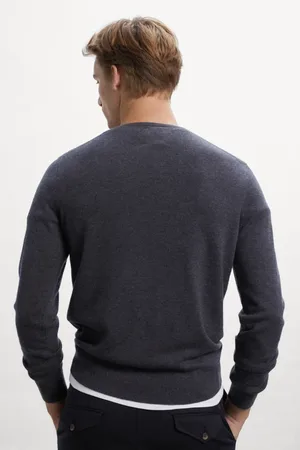 ECOALF Homme, Sweatshirts et sweats à capuche, Gris, Taille: L Pull Tricot Ferro Gris Foncé