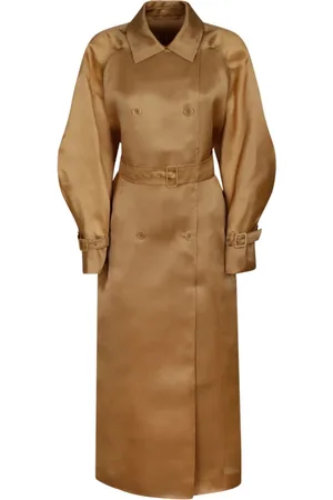 Max Mara Femme, Manteaux, Brun, Taille: 36 FR Trench-coat Oversize Tabac