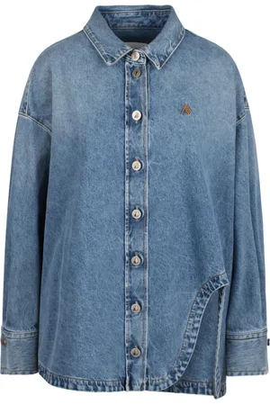 The Attico Femme, Blouses et Chemises, Bleu, Taille: 38 FR Chemise en denim Diana