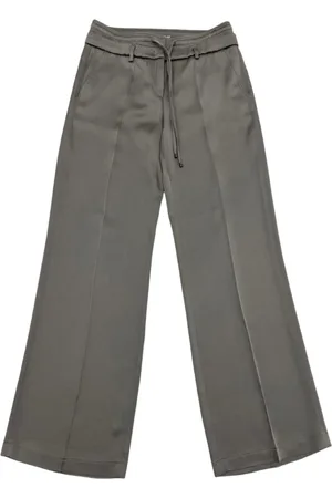 Cambio Femme, Pantalons, Gris, Taille: 40 FR Pantalon Fluide Jambe Large de Qualité