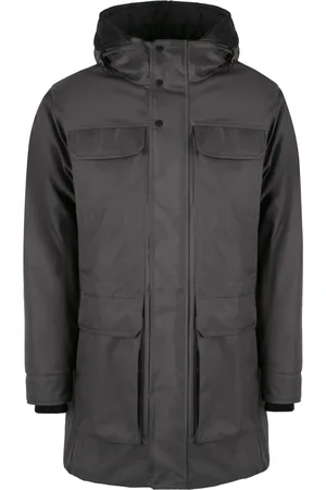 MOORER Homme, Manteaux, Gris, Taille: M Parka en tissu technique avec duvet d