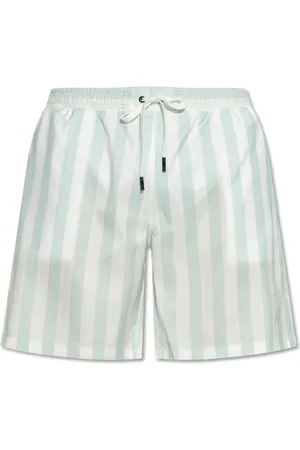 BRIONI Homme, Maillots de bain, Vert, Taille: L Shorts de bain à motif rayé
