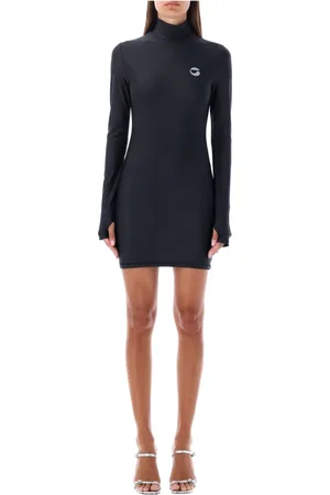COPERNI Femme, Robes, Noir, Taille: 38 FR Mini-robe à col montant