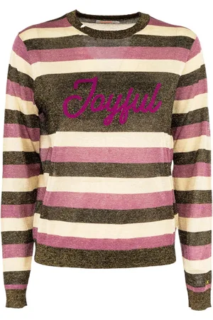 sun68 Femme, Pulls, Multicolore, Taille: 42 FR Pull Rayé