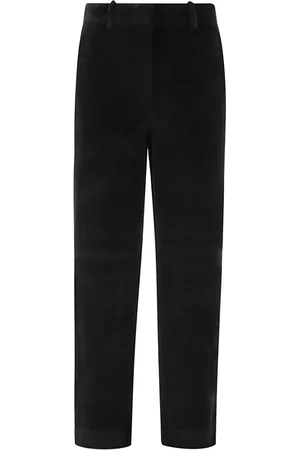 Circolo Femme, Pantalons, Noir, Taille: 36 FR Pantalon Carotte en Velours