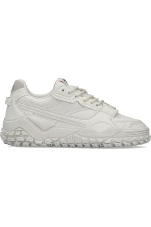 Ellesse Homme, Chaussures, Blanc, Taille: 43 EU Baskets en Cuir Blanc Polyester