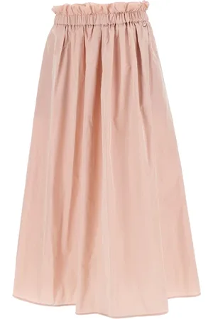 HERNO Femme, Jupes, Rose, Taille: 40 FR Jupe Midi Évasée Rose Tissu Déperlant