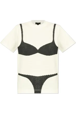 Marc Jacobs Femme, Tops, Blanc, Taille: 42 FR T-shirt avec Imprimé