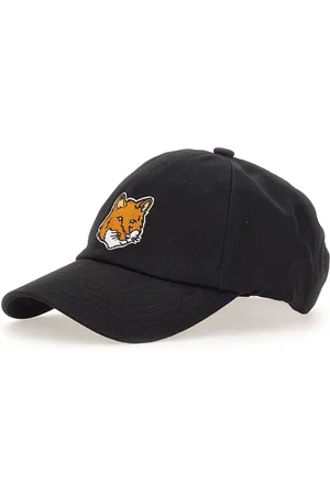 Maison Kitsuné Femme, Accessoires, Noir, Taille: ONE Size Casquette de baseball en coton avec écusson logo