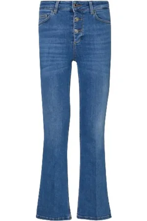 Liu Jo Femme, Jeans, Bleu, Taille: W30 Jean Évasé Court Taille Haute