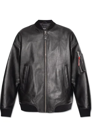 Dsquared2 Femme, Vestes, Noir, Taille: 32 FR Blouson en cuir
