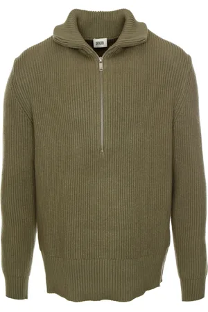 Drykorn Homme, Pulls, Vert, Taille: S Pull en grosse maille à demi-zip