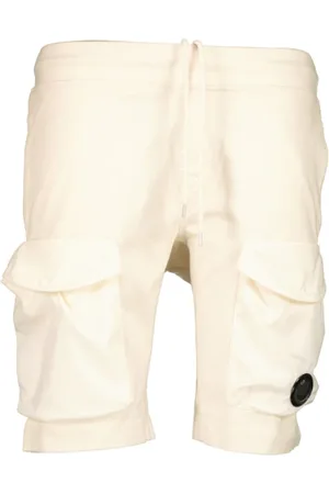 C.P. Company Homme, Shorts, Blanc, Taille: S Short Bermuda Élégant
