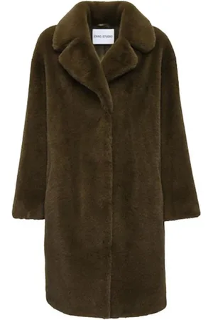 Stand Studio Femme, Manteaux, Vert, Taille: 36 FR Manteau Cocoon Oversize