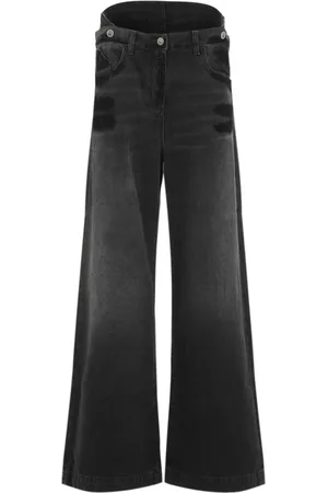 The Attico Femme, Jeans, Noir, Taille: W26 Wide Jeans