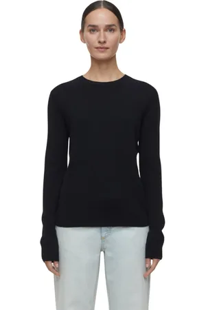 Closed Femme, Sweatshirts et sweats à capuche, Noir, Taille: 38 FR Pull en cachemire et mérinos noir