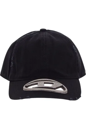 Diesel Homme, Accessoires, Noir, Taille: M Casquette Logo Coton