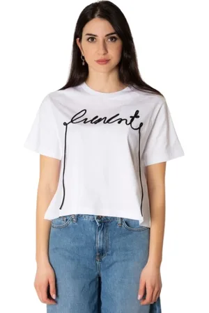 LIVIANA CONTI Femme, Tops, Blanc, Taille: 42 FR T-shirt brodé