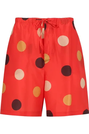 Aspesi Femme, Shorts, Rouge, Taille: 40 FR Shorts en Soie à Pois