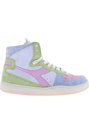 Diadora Femme, Chaussures, Multicolore, Taille: 36 1/2 EU Rainbow Mi Basket Baskets