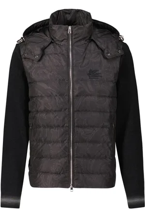 Etro Homme, Vestes, Noir, Taille: L Cardigan matelassé à capuche