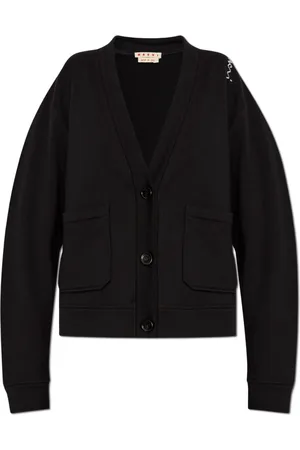 Marni Femme, Pulls, Noir, Taille: 38 FR Cardigan à Poches