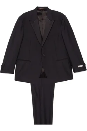 CANALI Homme, Manteaux, Noir, Taille: 2XL Manteau croisé