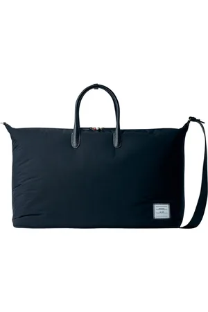 Thom Browne Homme, Sacs, Noir, Taille: ONE Size Sac de voyage à écusson logo
