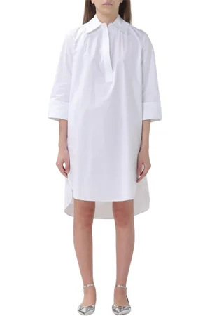 Dondup Femme, Robes, Blanc, Taille: 36 FR Robe Chemise