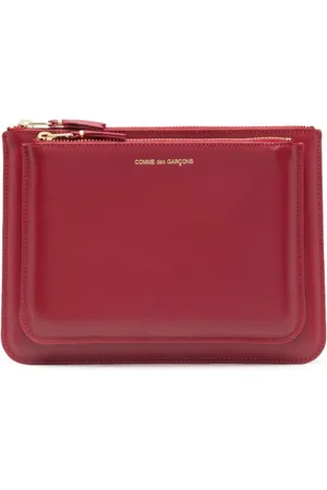 Comme des Garçons Homme, Accessoires, Rouge, Taille: ONE Size Portefeuille Élégant en Cuir