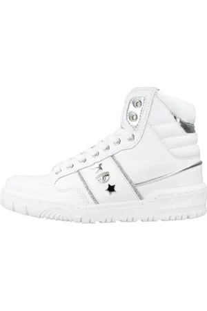 Chiara Ferragni Femme, Chaussures, Blanc, Taille: 38 EU Baskets à Lacets