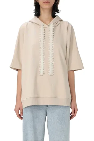 Dondup Femme, Sweatshirts et sweats à capuche, , Taille: 38 FR SweaT-shirt à capuche en coton avec broderie