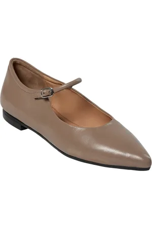 Sofie Schnoor Femme, Chaussures, Brun, Taille: 38 EU Marysw Ballerine Taupe Chaussures en Cuir