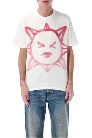 OUR LEGACY Homme, Tops, Blanc, Taille: M T-shirt imprimé dans le style Box