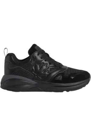 Dsquared2 Homme, Chaussures, Noir, Taille: 42 EU Baskets en tissu technique Feuille d`érable