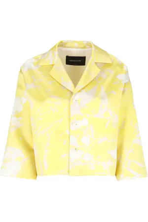 Fabiana Filippi Femme, Vestes, Jaune, Taille: 40 FR Blazer en soie à motif contrasté
