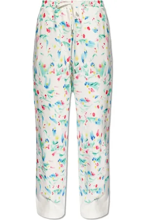Marni Femme, Pantalons, Blanc, Taille: 36 FR Pantalon de survêtement à motifs