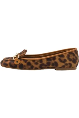 Chloé Femme, Chaussures, Brun, Taille: 38 1/2 EU Ballerines Imprimé Léopard