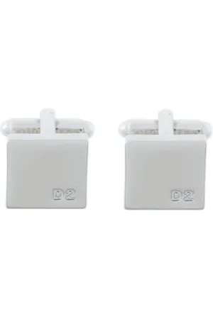 Dsquared2 Homme, Accessoires, Gris, Taille: ONE Size Boutons de Manchette Élégants