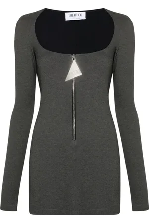 The Attico Femme, Robes, Gris, Taille: 38 FR Mini Robe Noire