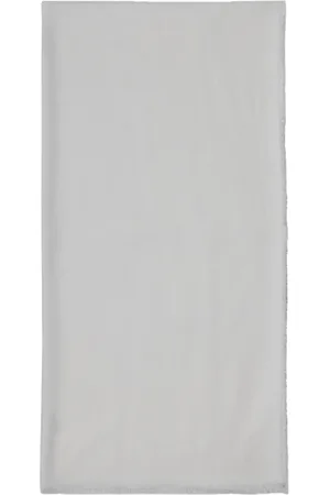 Elisabetta Franchi Femme, Accessoires, Blanc, Taille: ONE Size Écharpe Douce en Viscose avec Bords Frangés